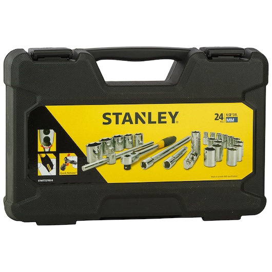 STANLEY® 1/2 Square Drive 6 PT Socket Set (24 pc.) STANLEY® 1/2 Square Drive 6 PT Socket Set (24 pc.)