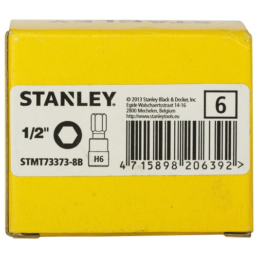 1/2" Hexagonal Bit Socket 6 Mm