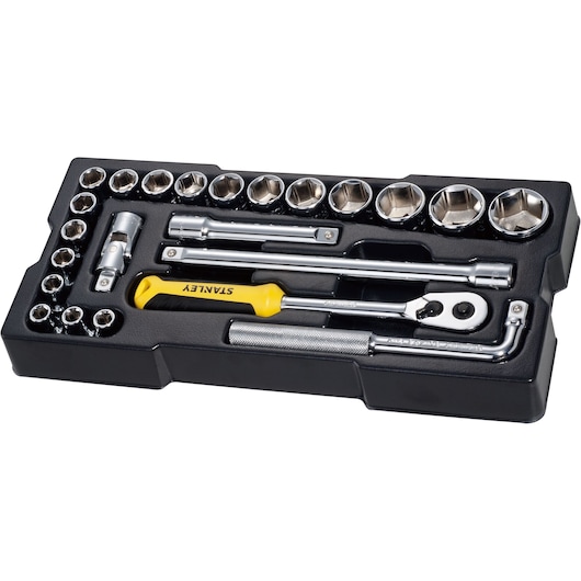 23 Pcs 1/2In Metric Socket Module