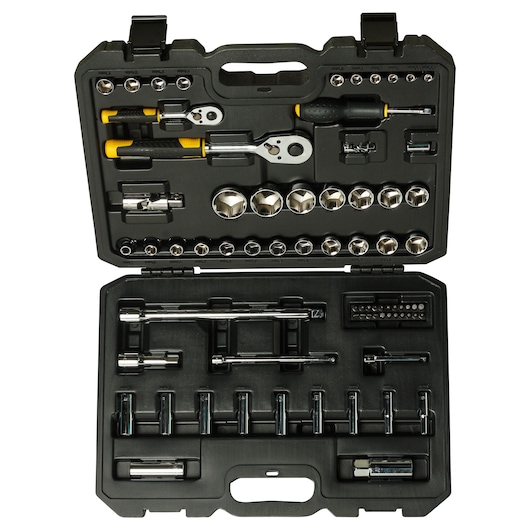72  Pcs 1/4"+1/2" Socket Set