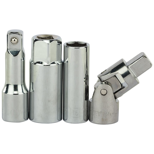 72  Pcs 1/4"+1/2" Socket Set