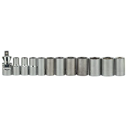 72  Pcs 1/4"+1/2" Socket Set