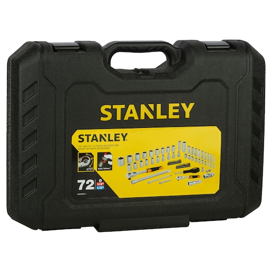 72  Pcs 1/4"+1/2" Socket Set