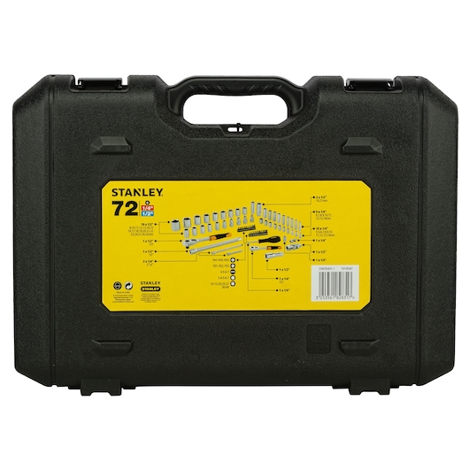 72  Pcs 1/4"+1/2" Socket Set