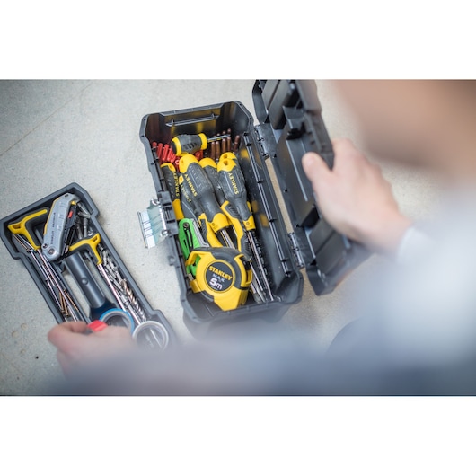 STANLEY® Essential Tool Box with Metal Latches, 12.5 in.