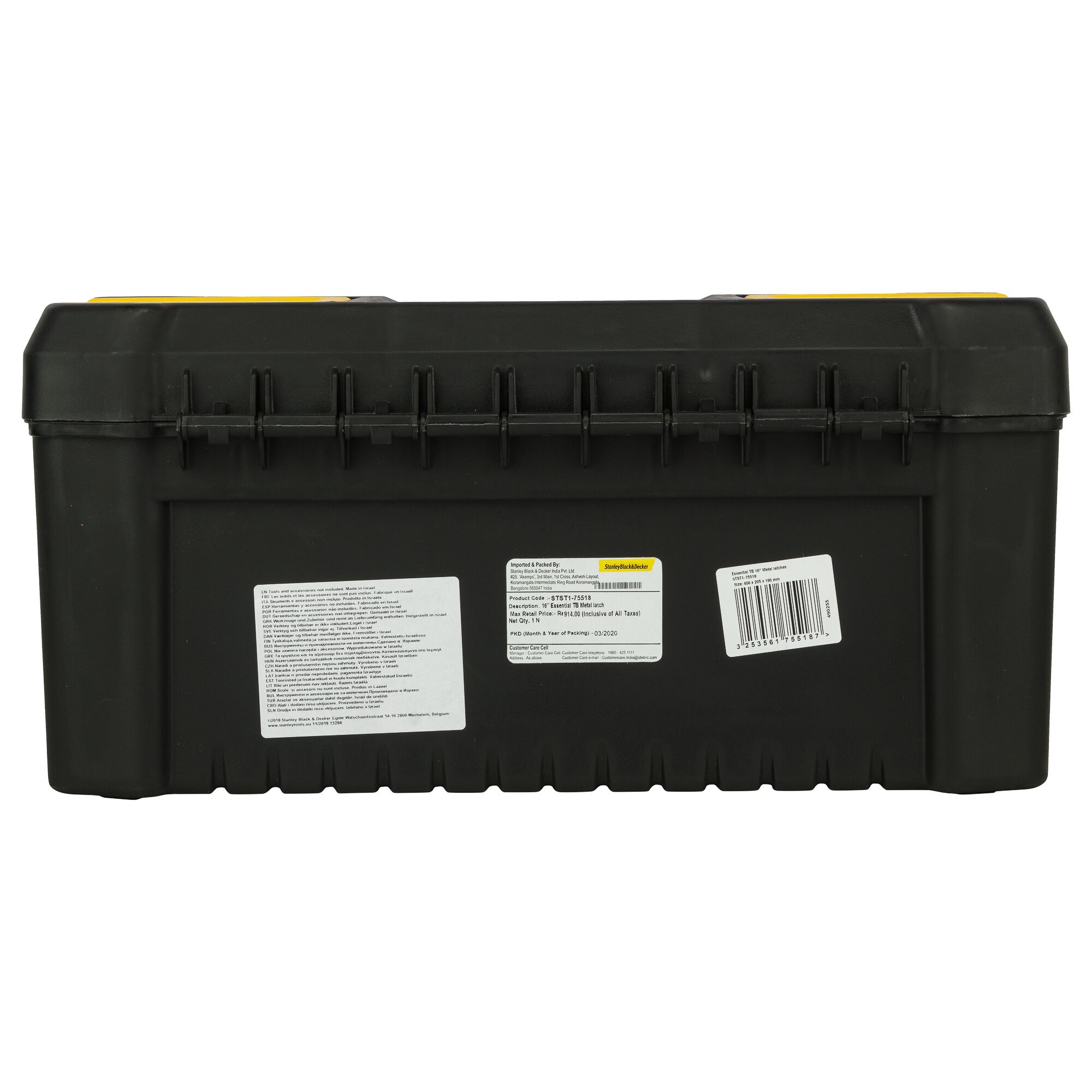 STANLEY® 16 in. Essential Tool Box with Metal Latches | STANLEY