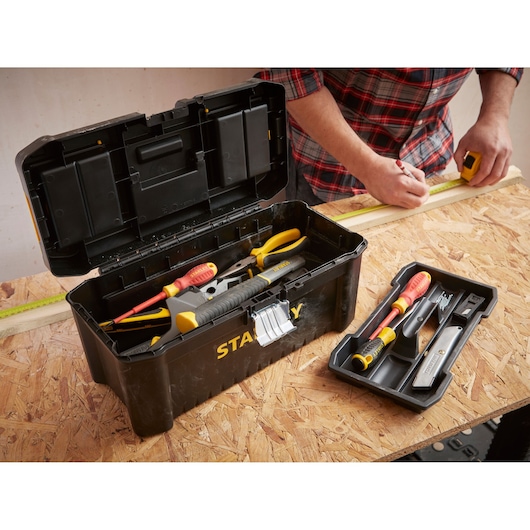 STANLEY® 16 in. Essential Tool Box With Metal Latches