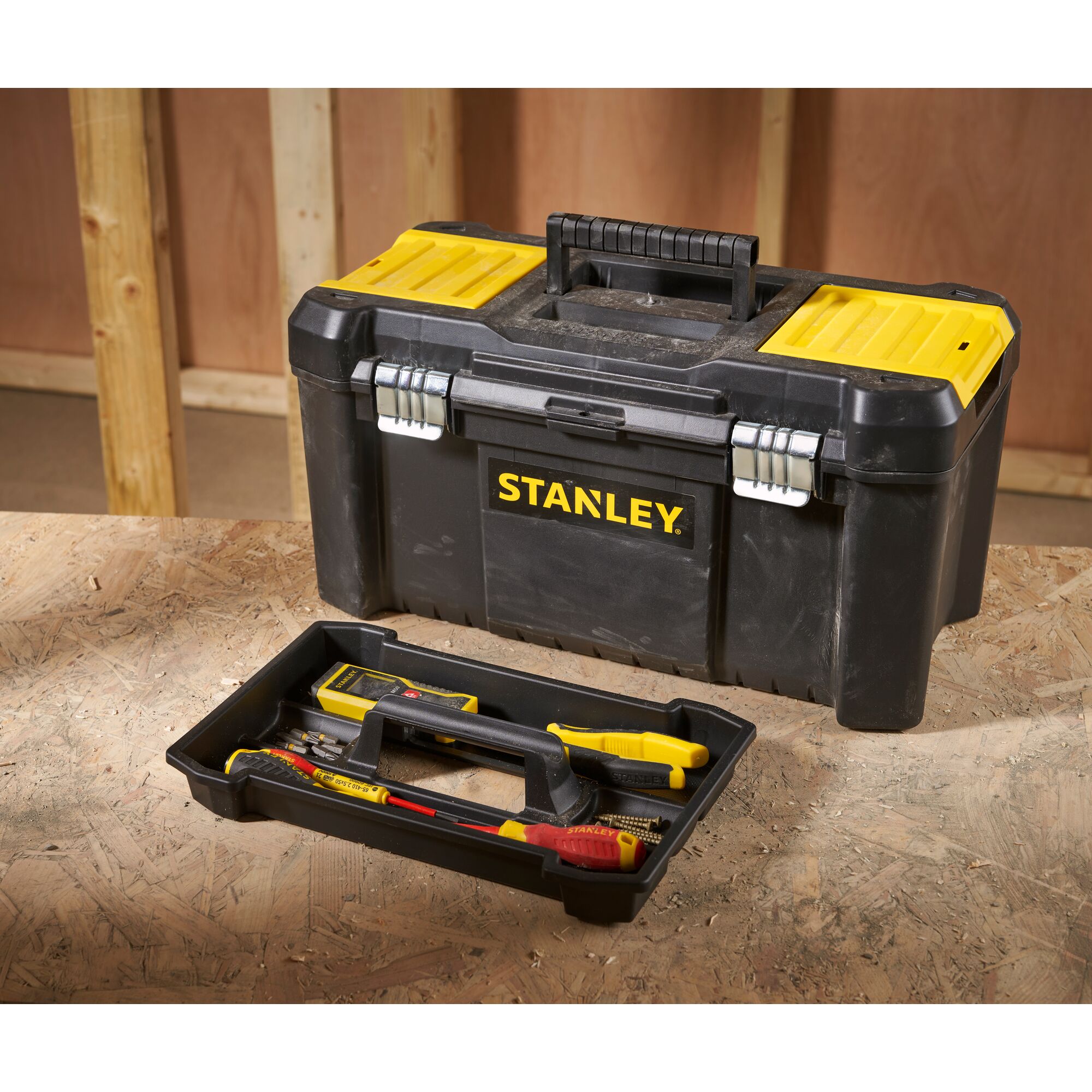STANLEY® 19 in. Essential Tool Box With Metal Latches | STANLEY