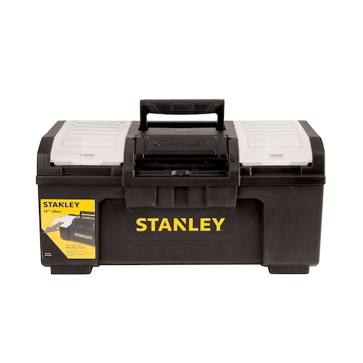 19 in One-Touch Tool Box With Removable Lid Organizers
