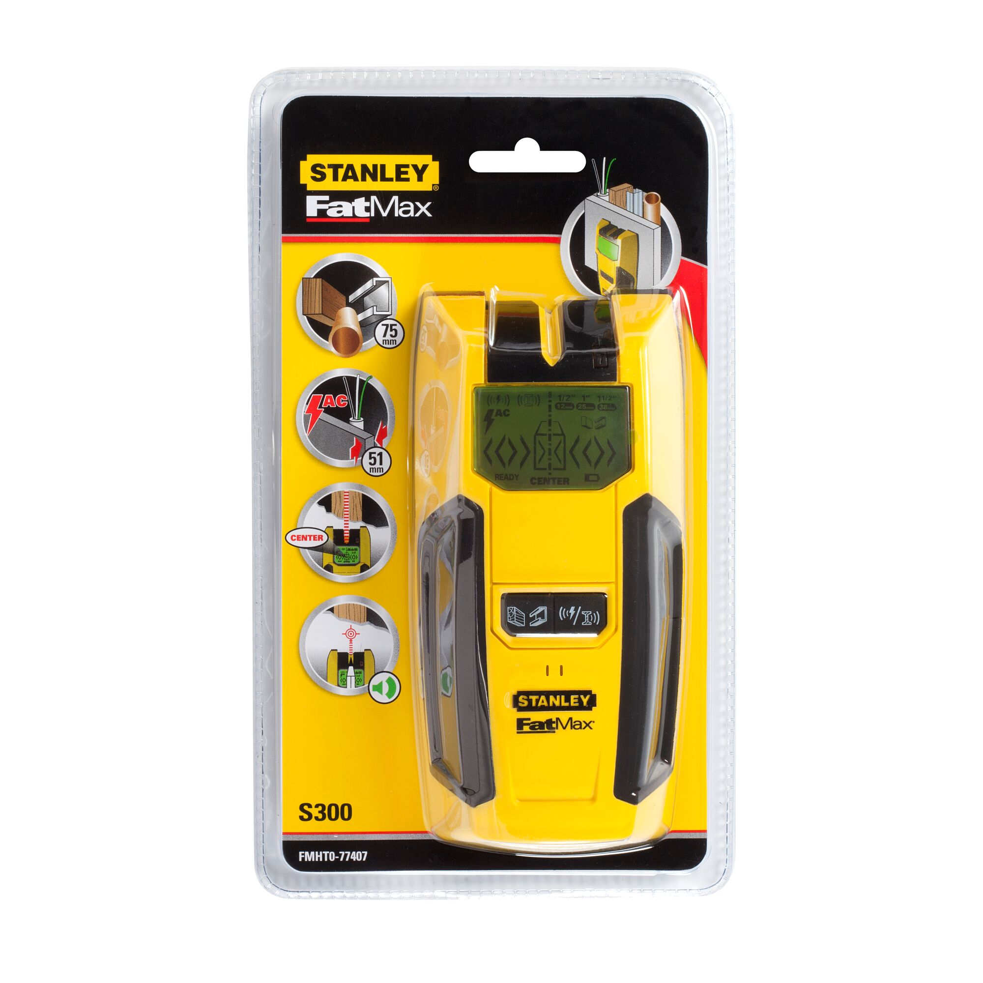 FATMAX STUD FINDER (DETECTOR) S300 - 3 INCH | STANLEY