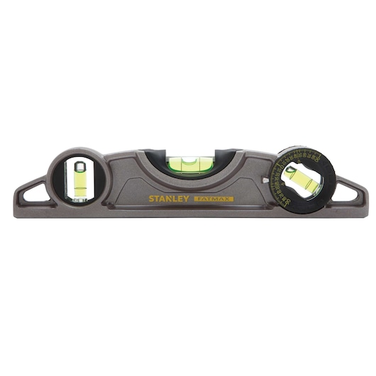 Profile of 9 inch fatmax cast torpedo level.