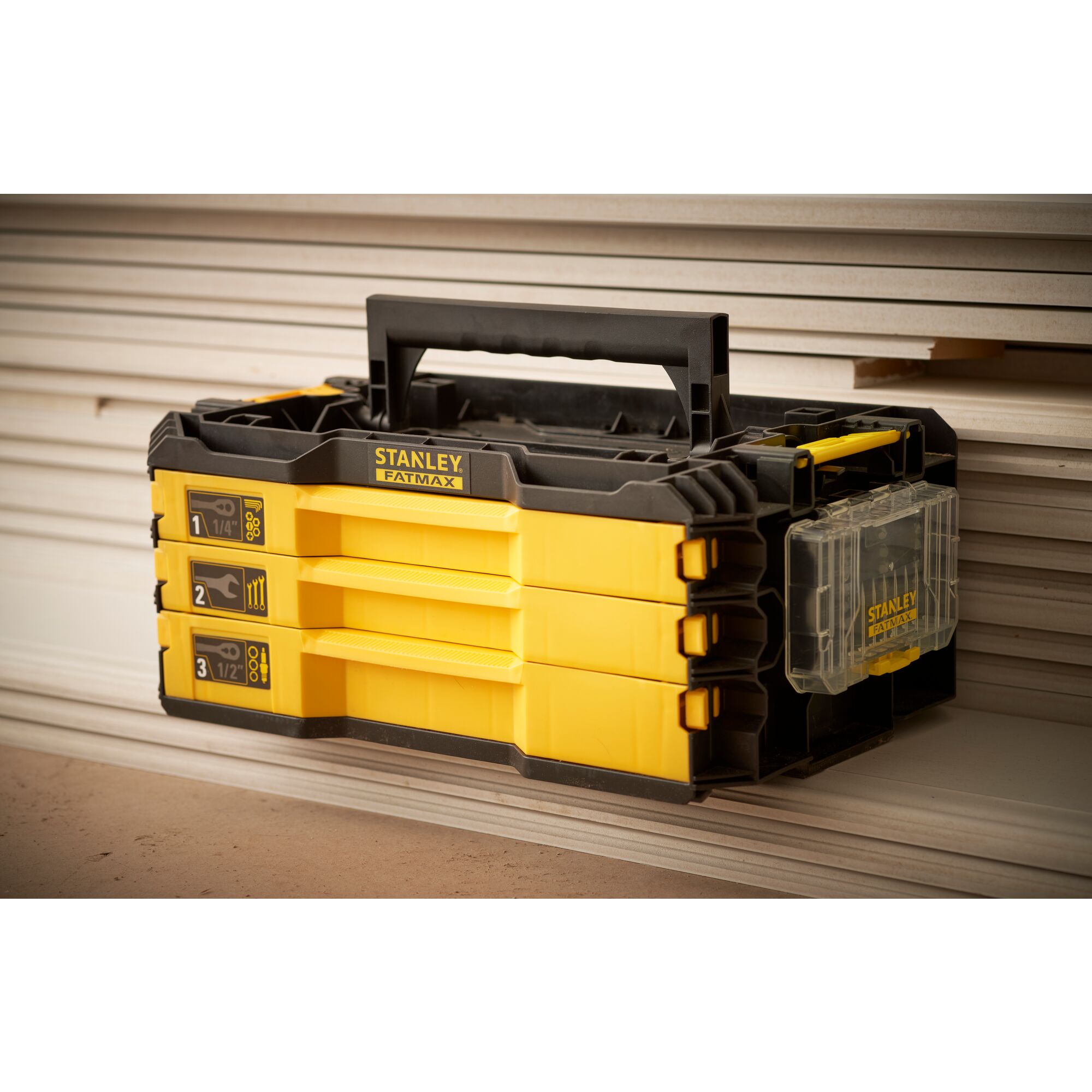 STANLEY® FATMAX® 1/4 in. & 1/2 in. 3-Drawer Kit (126 pc
