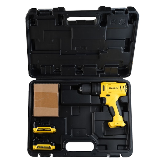 10Mm Cordless Percussion Screwdriver + Carrying Case + Ac