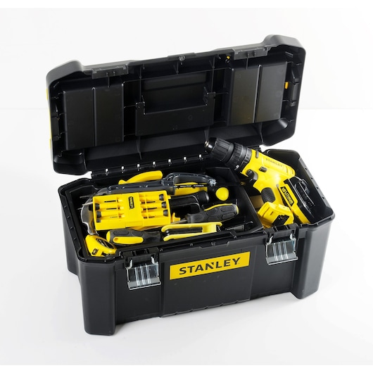 10.8V Hammer Driver (1.5Ah X 1) Tools & Accessories Set+19 in. Toolbox (119 pc.)