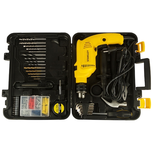 IMPACT DRILL 1/2" 600W WITH 120 ACCESSORIES