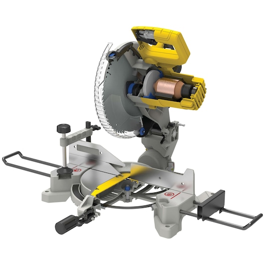 1650W 254mm Fixed Head Mitre Saw