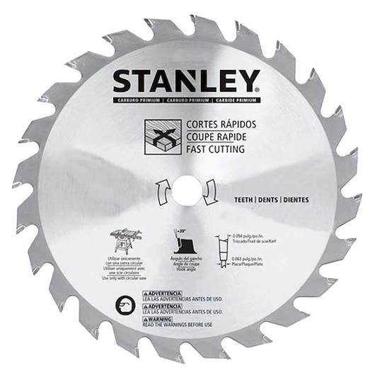 7-1/4 40T Saw Blade - Car