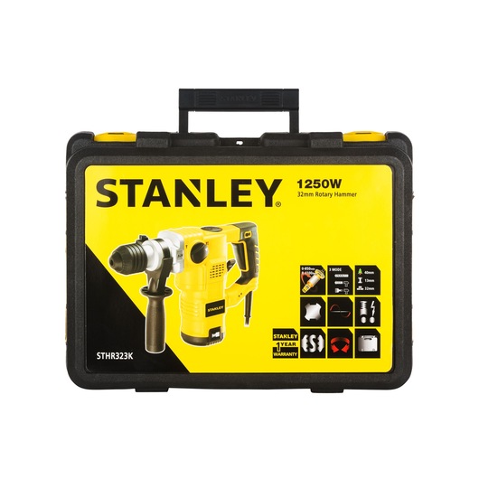 STHR323K, 1250 W 32 mm 3 Mode L-Shape SDS-PLUS Hammer, Kit