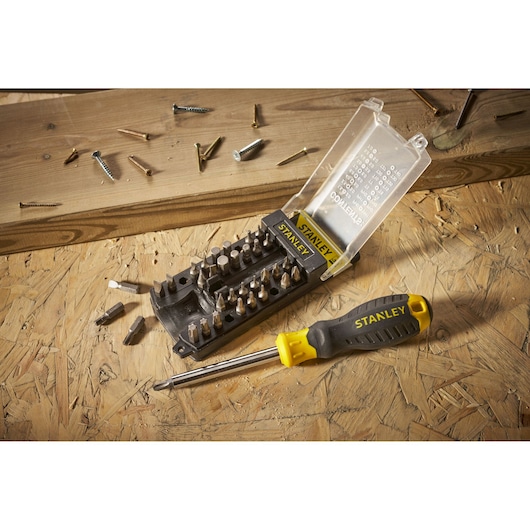 STANLEY® 35 Piece MultiBit Screwdriver Set