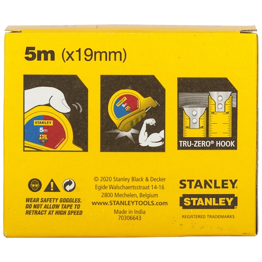 Short Tape Rules 5M/16' X 19Mm