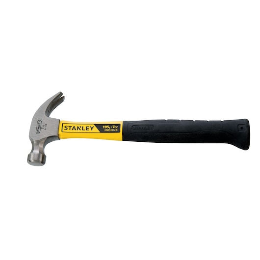 7Oz Yellow Fiberglass Handle Nail Hammer
