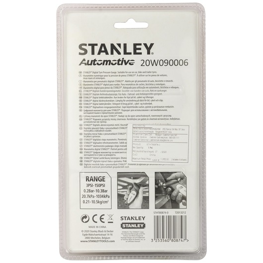 STANLEY® Digital Tire Pressure Gauge