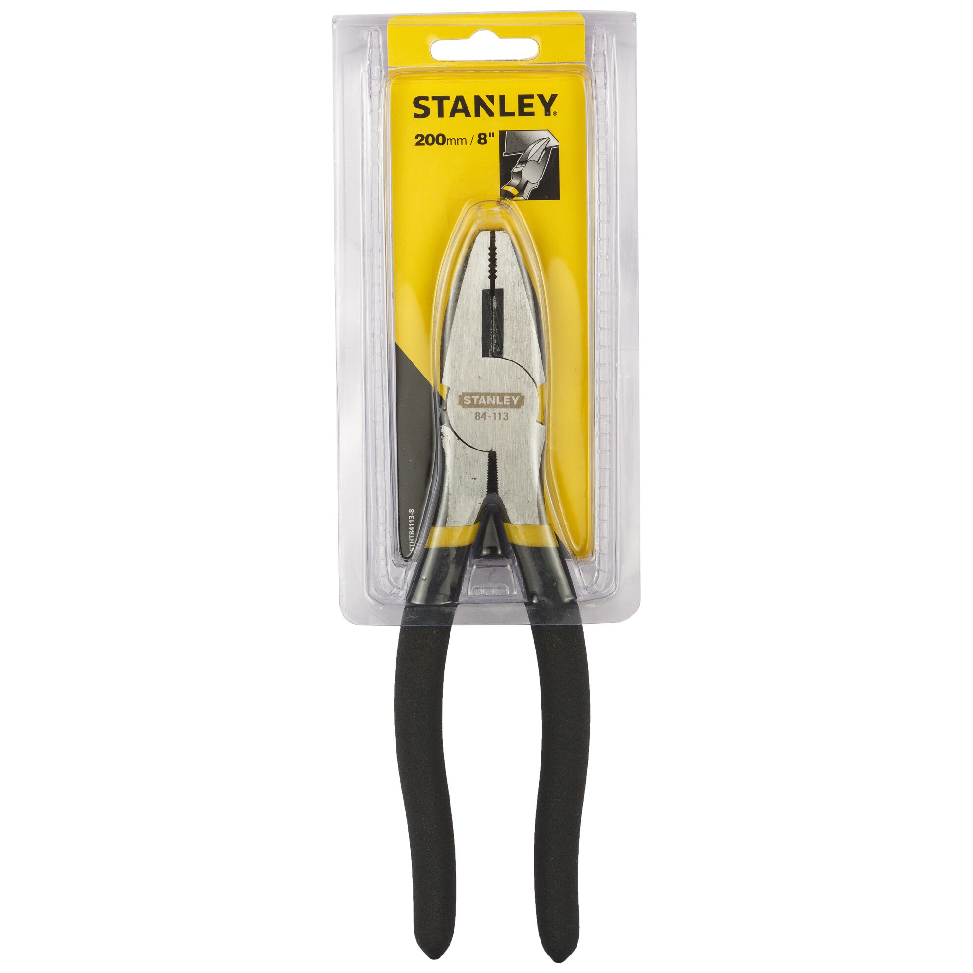 Stanley 0-89-860 Diagonal Cutting Plier, Black/Yellow - Wire