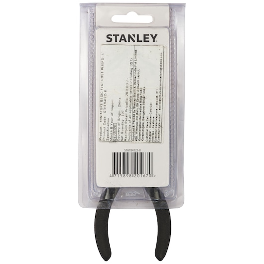MINIATURE BASIC FLAT NOSE PLIERS  4"
