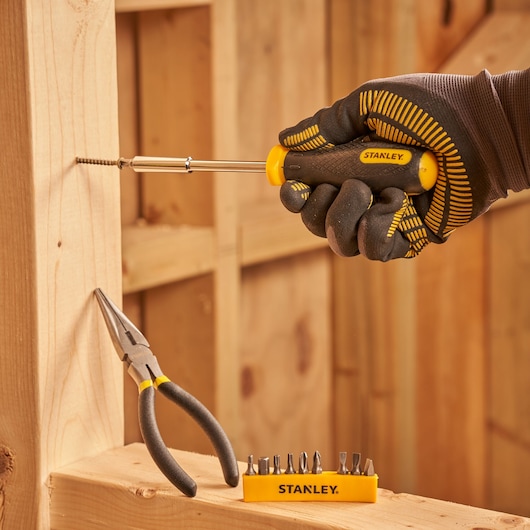 STMT0-74101 STANLEY 38PC Mixed Tool Set with Kitbox, application image.