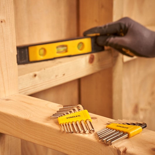 STMT0-74101 STANLEY 38PC Mixed Tool Set with Kitbox, application image.