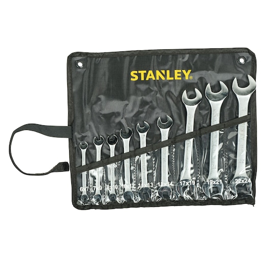 9  Pcs Open End Spanner Set