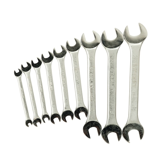 9  Pcs Open End Spanner Set