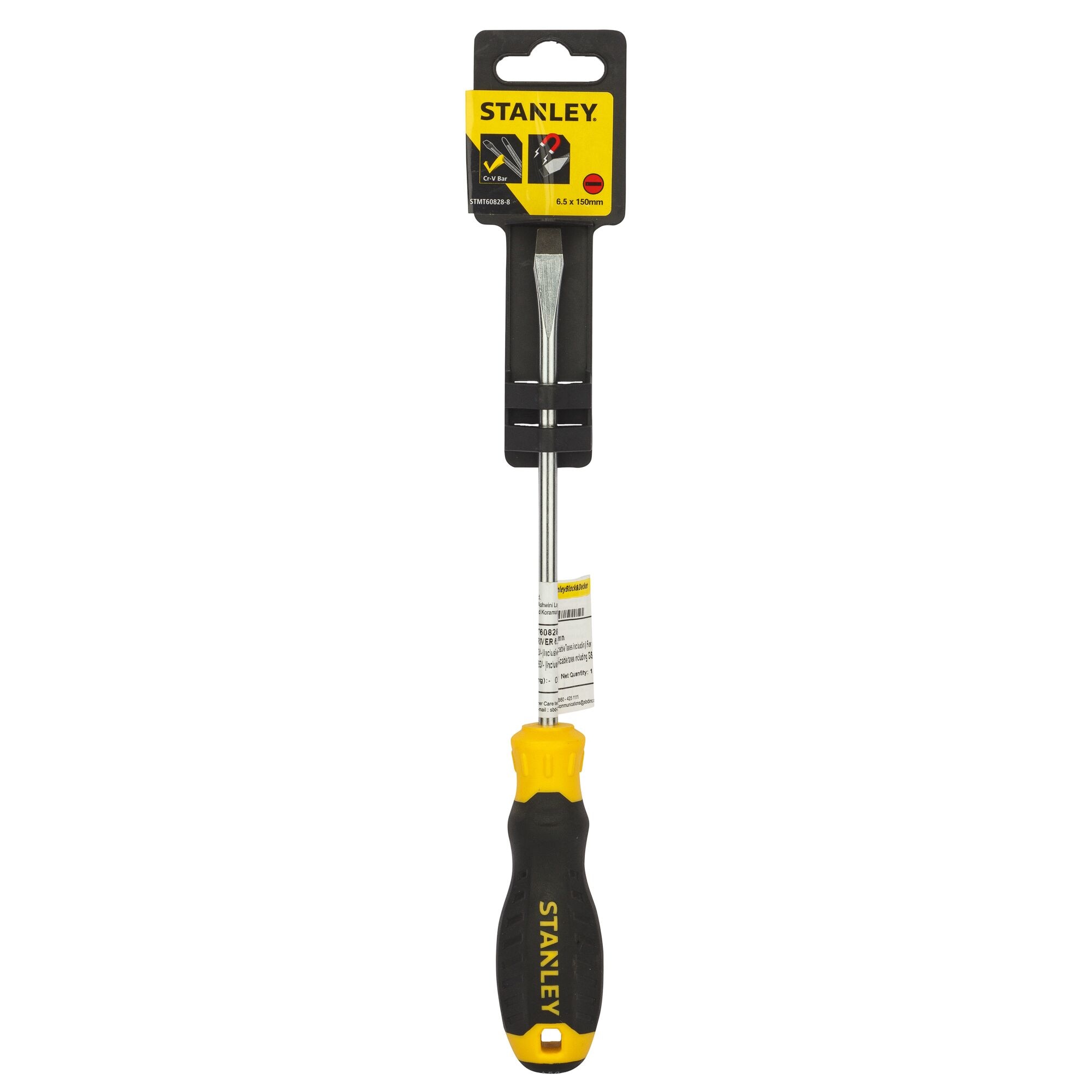 Cushion Grip Screw Driver Standard 6.5Mm X 150 Mm | STANLEY