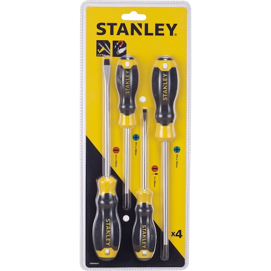 4 Pcs C/Grip Screwdriver Set