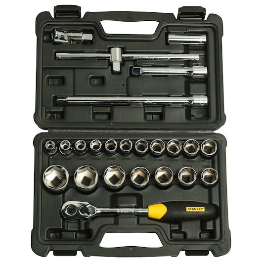 STANLEY® 1/2 Square Drive 6 PT Socket Set (24 pc.)