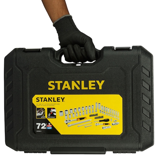 72  Pcs 1/4"+1/2" Socket Set
