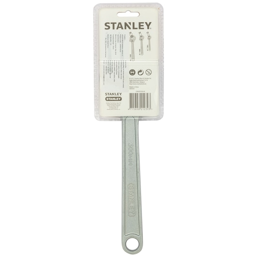 STANLEY STMT87434-8 steel handle tool photographed from rear on white background.