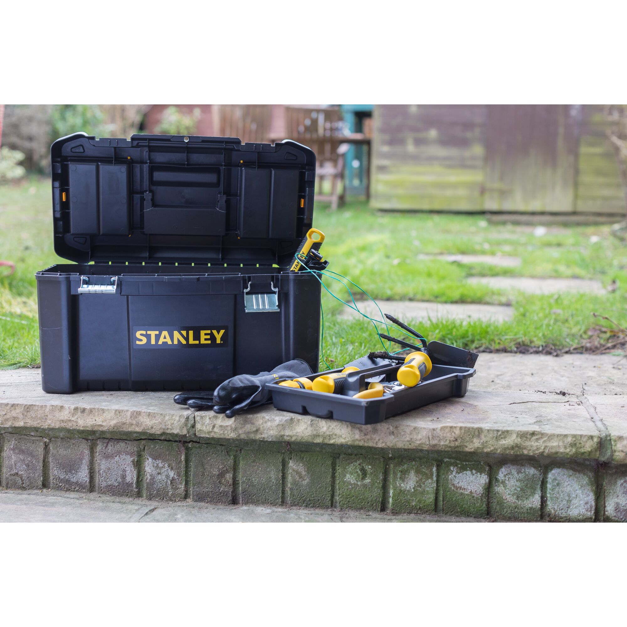 マニーツールスタンドＬ&Ｓ2個セット Stanley Mobile Work Centre Toolbox, 2 Tier Stackable Units, 1-93