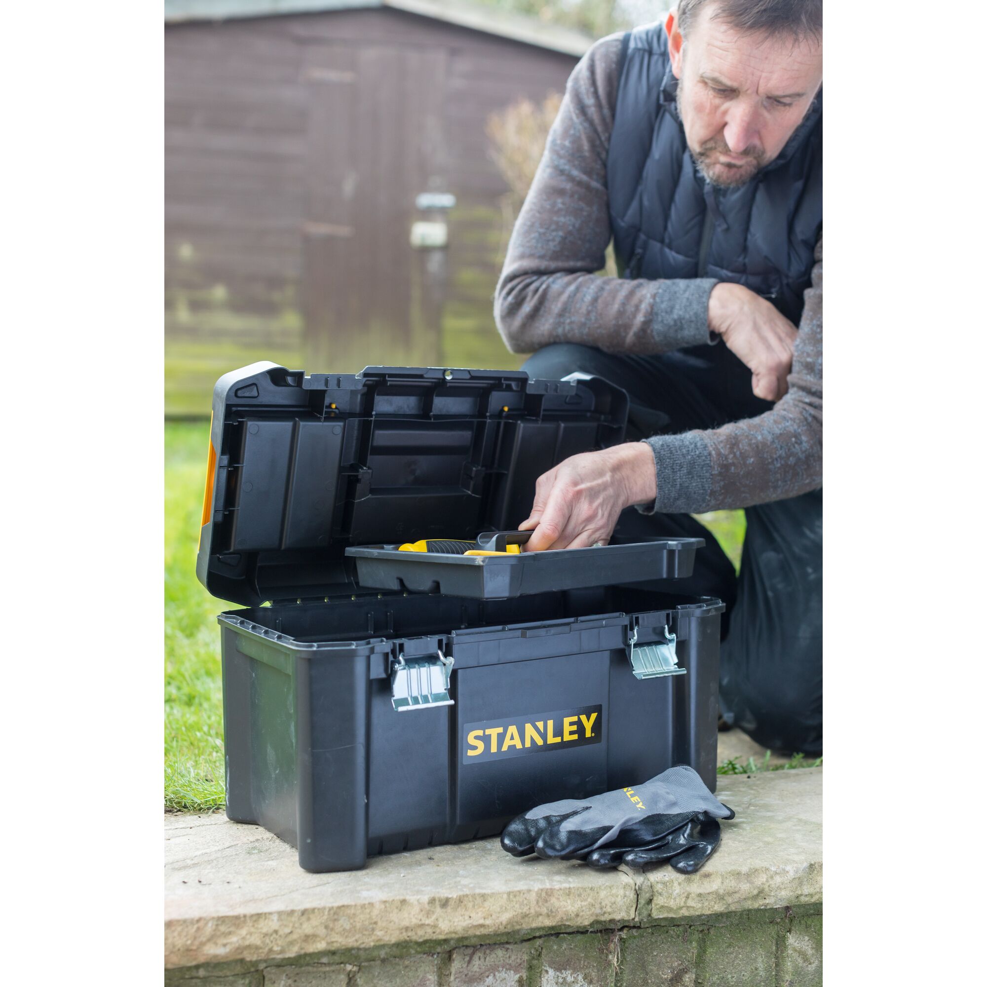 STANLEY® 19 in. Essential Tool Box With Metal Latches | STANLEY