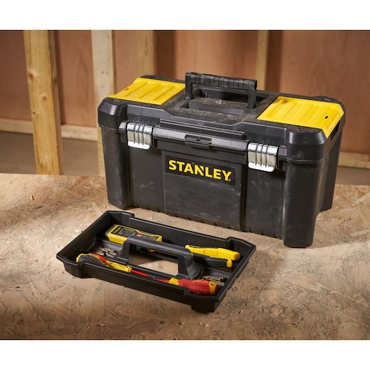STANLEY 19 in. Essential Tool Box with Metal Latches