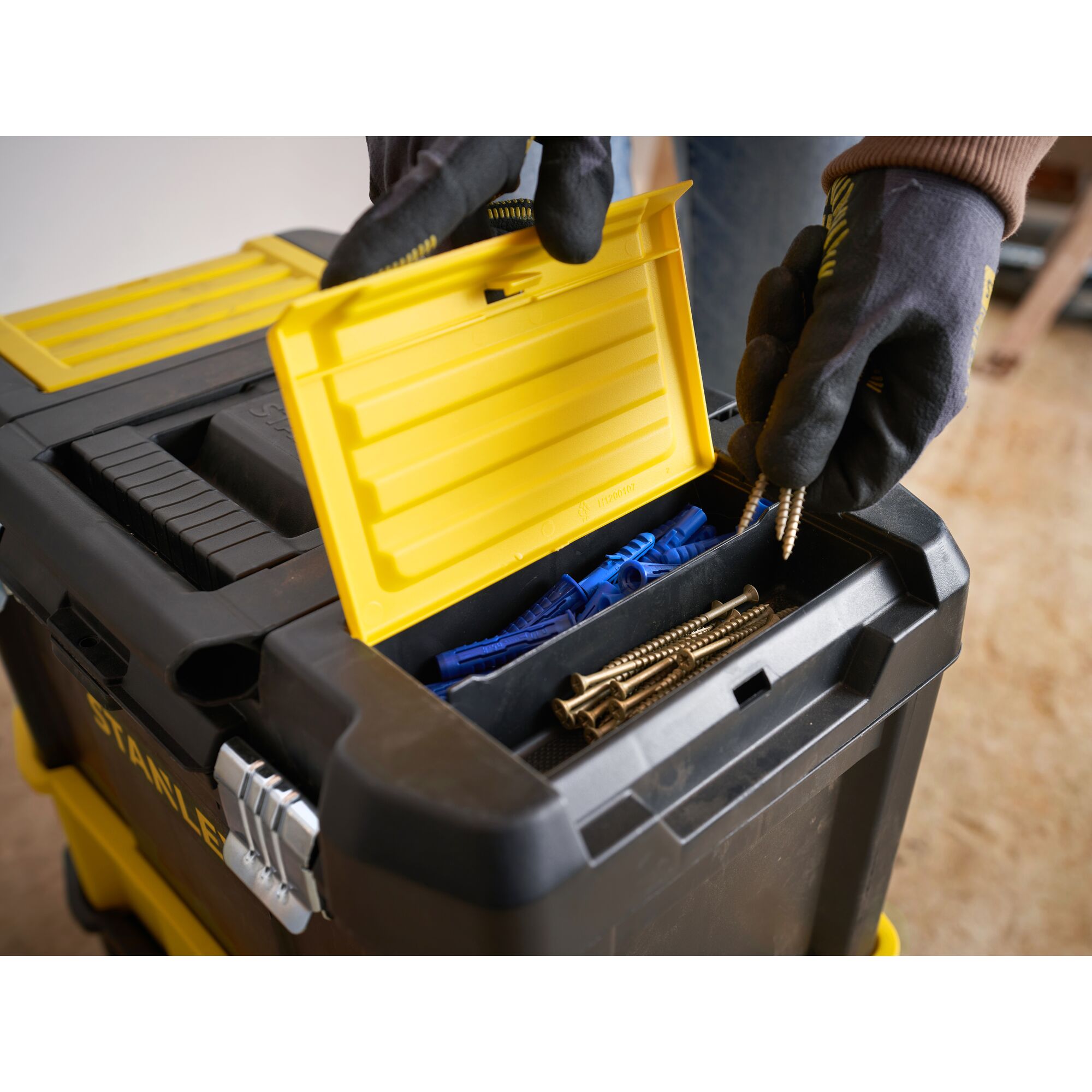Stanley - STANLEY、DULTONのセット Amazon.com: STANLEY Mobile Work Centre Toolbox, 2 Tier