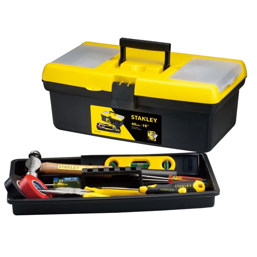 16 in. Tool Box With Slide-In Organizer